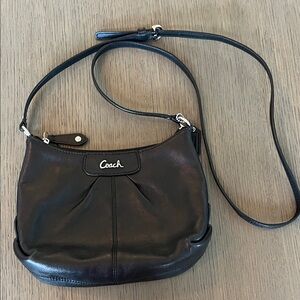 Coach Black Leather Crossbody Bag